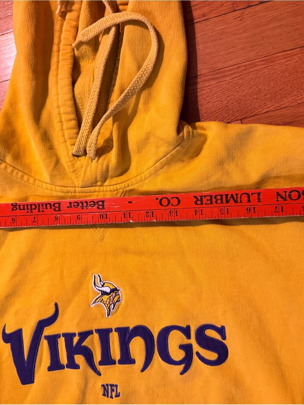 NFL Vikings Yellow Pullover Hoodie